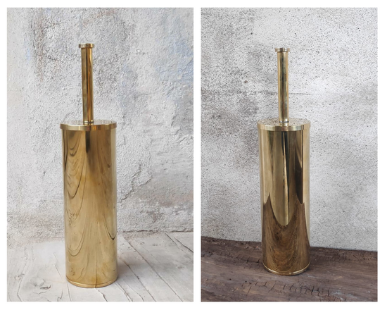 solid brass toilet brush holders