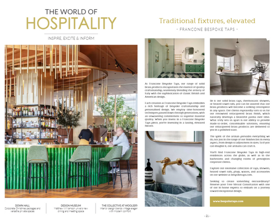 Feature in The World of Hospitality Issue 55