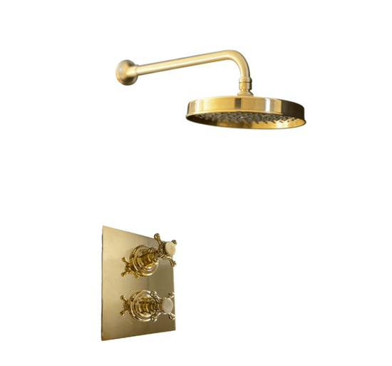 BTS33 Concealed thermostatic shower standard flat shower head
