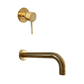 BT42 Wall mounted mixer tap in solid brass