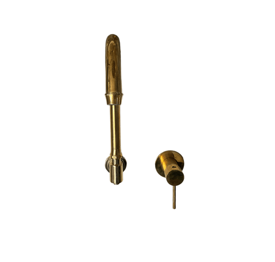 BT45 Wall mounted brass taps swivel spout with mixer