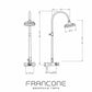BTS45 Exposed thermostatic column shower solid brass