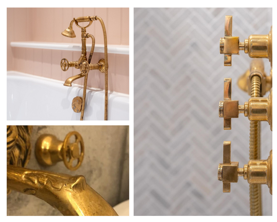 shower diverters, thermostatic valve, handheld shower and regular spout tap