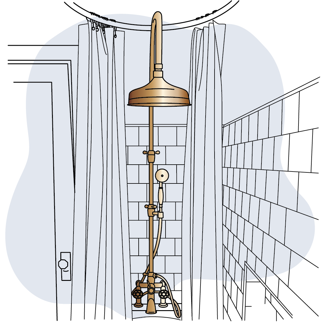 Showers - Column showers – Francone Bespoke Taps