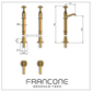 BT15F Floor Mounted Pillar Taps