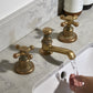 BT17 3 holes deck mounted basin tap solid brass