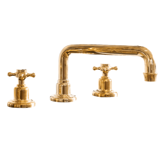 BT19 Three-hole basin tap in solid brass