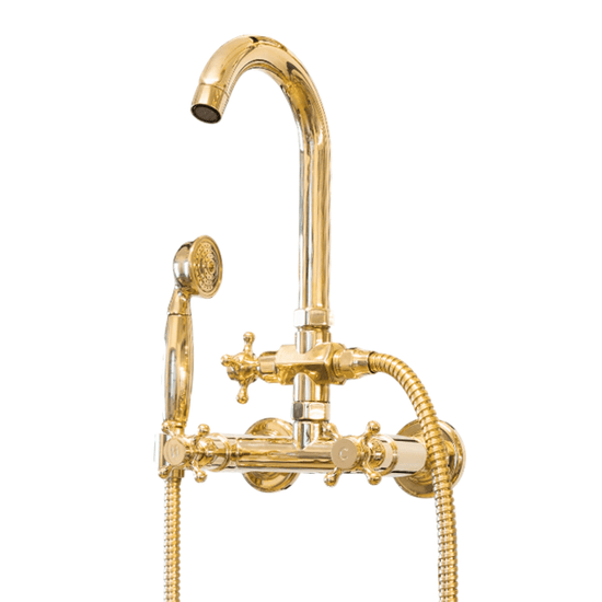 BT22 Wall mounted bath filler with hand shower