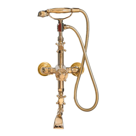 BT23T Wall mounted thermostatic bath filler with hand shower