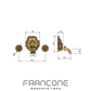 BT39 Wall mounted taps with Lion head back plate