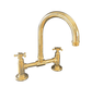 BT49S traditional kitchen tap with curve swivel spout and custom base