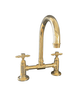 BT49S traditional kitchen tap with curve swivel spout and custom base