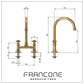 BT49 Traditional Kitchen Tap with Curve Swivel Spout