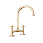 BT49 traditional kitchen tap with curve swivel spout