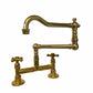 BT55 articulated kitchen tap with custom base