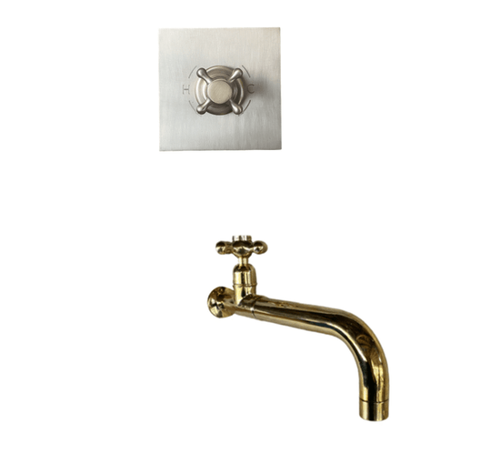 BT59T Wall mounted concealed thermostatic tap