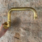 BT65 Wall mounted solid brass tap with swivel bridge spout