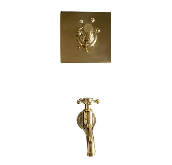 BT72T Wall mounted concealed thermostatic brass tap