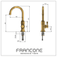 BT7C Timeless Mixer Tap with Curved Swivel Spout