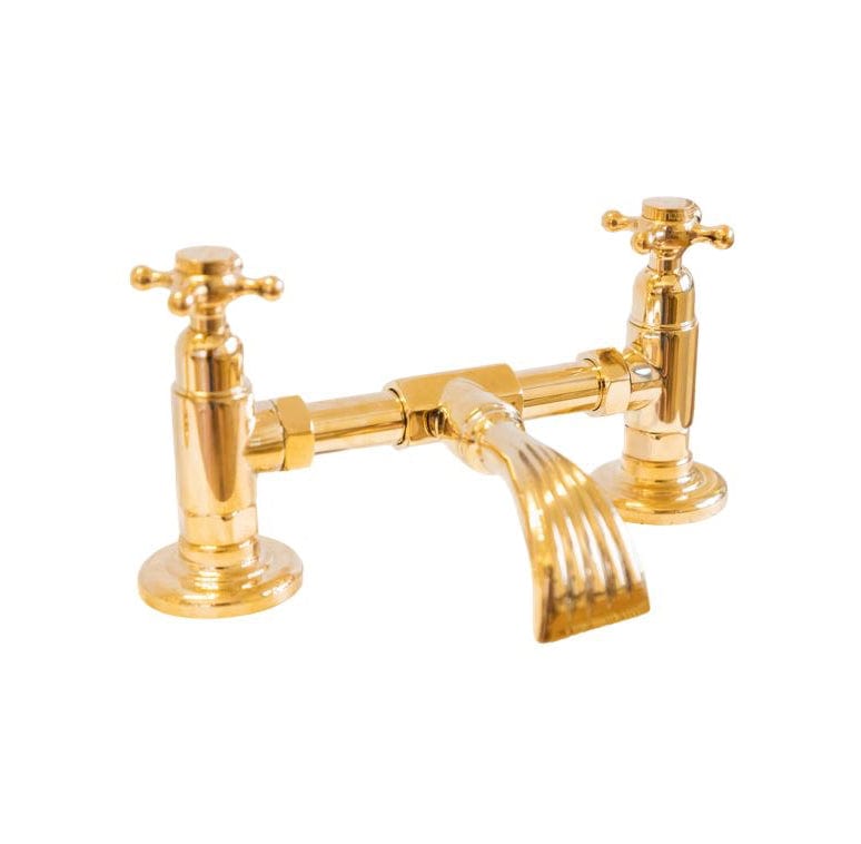 BT89S Deck mounted tap with short spout and custom base – Francone ...