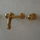 BT96 Three-hole wall mounted basin taps Forma handles