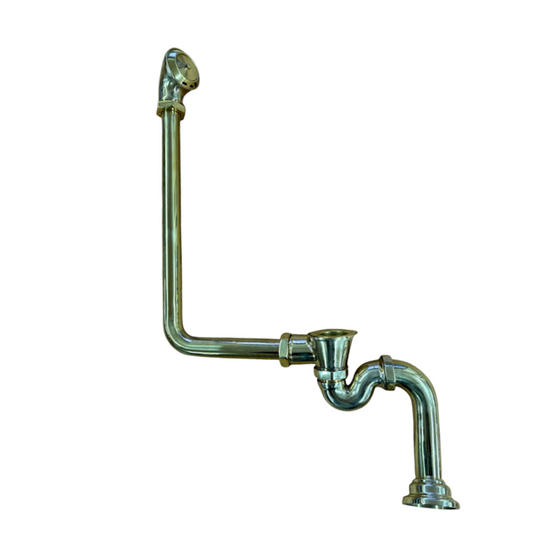 BTA10 Brass bath waste & overflow for exposed bathtubs