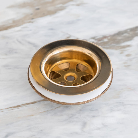 BTA3 Traditional brass drain waste with plug