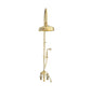 BTS13D Classic deck mounted adjustable column shower with hand shower & bath filler