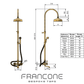 BTS13 Classic adjustable column shower with hand shower & bath filler