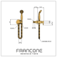 BTS20M Wall mounted hand shower with mixer