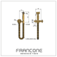 BTS20S Traditional wall mounted hand shower with single handle and spray