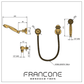 BTS23P Wall mounted hand shower with separate outlet
