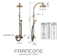 BTS24 Arch column shower adjustable hand shower