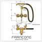 BTS26T Traditional Thermostatic Hand Shower