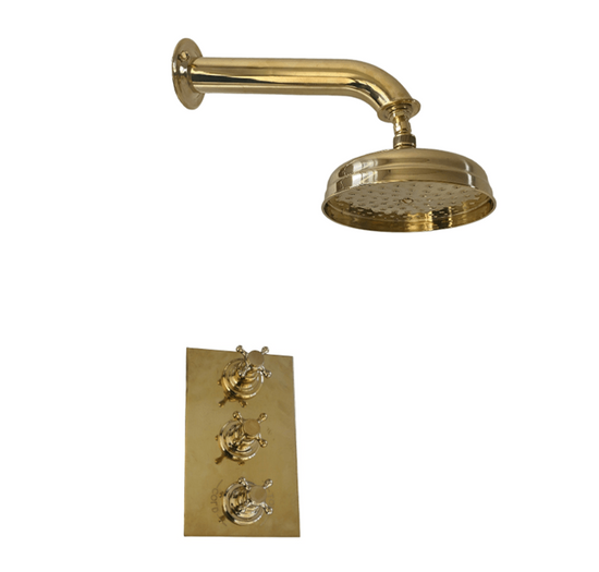 BTS36 Dual control concealed thermostatic shower with XL arm