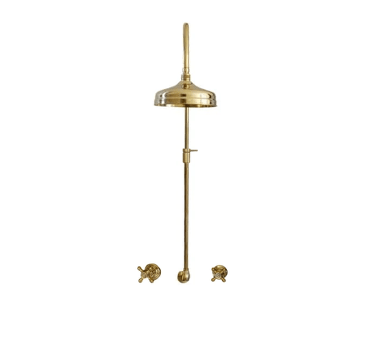BTS37 Column shower with traditional hot cold handles