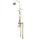 BTS3F Exposed floor mounted thermostatic column shower with hand shower & bath filler