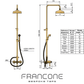 BTS42 Exposed thermostatic straight column shower with hand shower