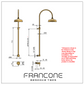BTS46 Column shower with mixer