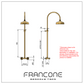 BTS49 Classic column shower solid brass