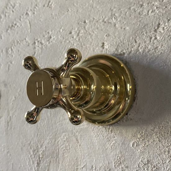 BT7 Wall mounted taps with decorative plate