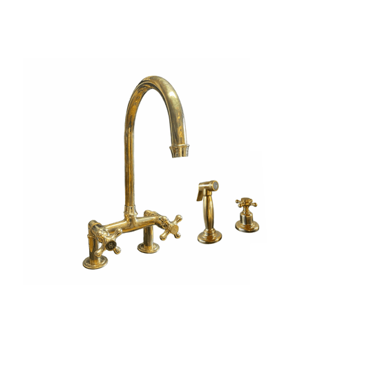 BT27 Traditional basin tap with spray rinse