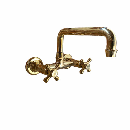 BT40 Wall mounted traditional hot & cold taps