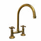 BT49 traditional kitchen tap with curve swivel spout