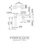 SS42 Wall mounted mixer tap in stainless steel