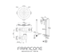 SSS6 Classic wall mounted shower with mixer in stainless steel