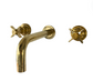 BT48 3 hole wall mounted basin taps "cross" handles