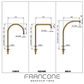 BTS45 Exposed thermostatic column shower solid brass
