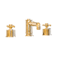 Francone BT17Z contemporary deck-mounted solid brass three-hole bathroom tap and faucet.