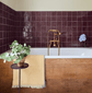 Traditional Francone BT23D solid brass deck-mounted bath filler and hand shower faucet in a bathroom by Palmer and Stone.